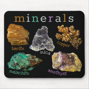 Fotografi av Sten med blandade mineraler Musmatta