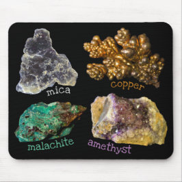 Fotografi av Sten med blandade mineraler Musmatta