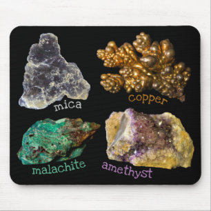 Fotografi av Sten med blandade mineraler Musmatta