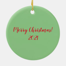 Fotografi av tryckt knapp julgransprydnad keramik