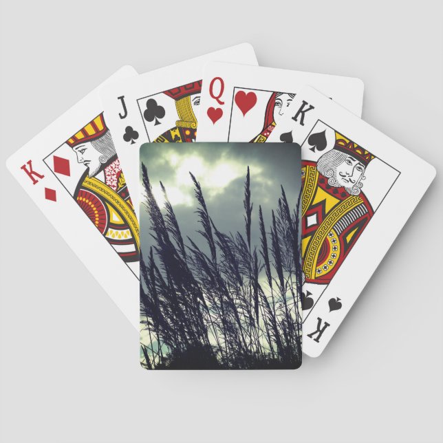 Fotografi av tystnadstyp casinokort (Baksidan)