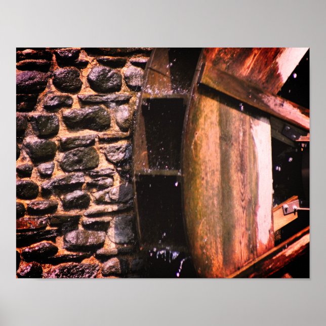 Fotografi av Vatten-hjul Poster (Framsidan)