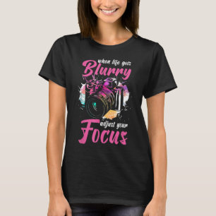 Fotografi av vattenfärgkameror Älskare T Shirt