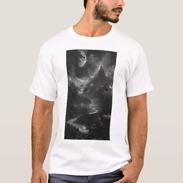 Fotografi av vildmarksberg T-Shirt (Framsida)