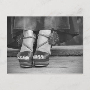 Fotografi av vintage Mode Vykort