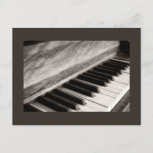Fotografi av vintage Piano Nycklar Vykort