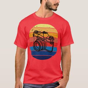 Fotografi av vintagens kamera t shirt