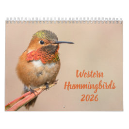 Fotografi av westerna Hummingbird Kalender