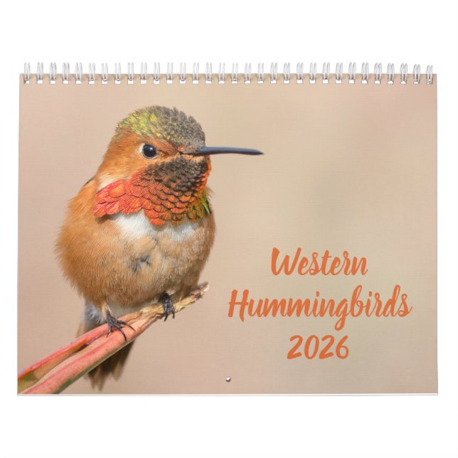 Fotografi av westerna Hummingbird Kalender (Omslag)