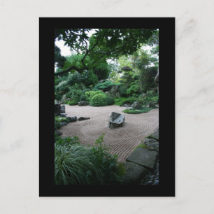 Fotografi av Zen Garden liggande och trädgårdar Vykort