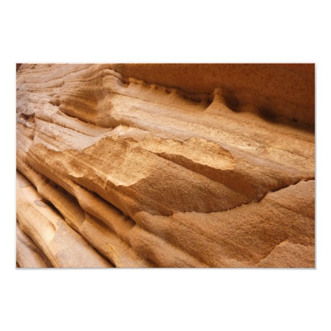 Fotografi av Zion Canyon Wall II Red Sten Abstrakt (Framsidan)