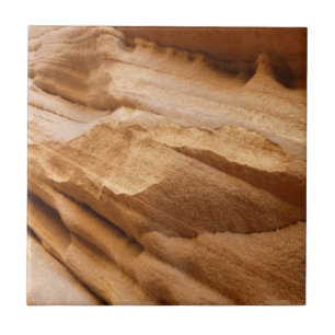 Fotografi av Zion Canyon Wall II Red Sten Abstrakt Kakelplatta