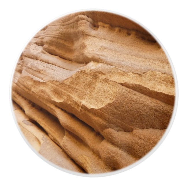 Fotografi av Zion Canyon Wall II Red Sten Abstrakt Knopp (Framsidan)