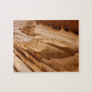 Fotografi av Zion Canyon Wall II Red Sten Abstrakt Pussel