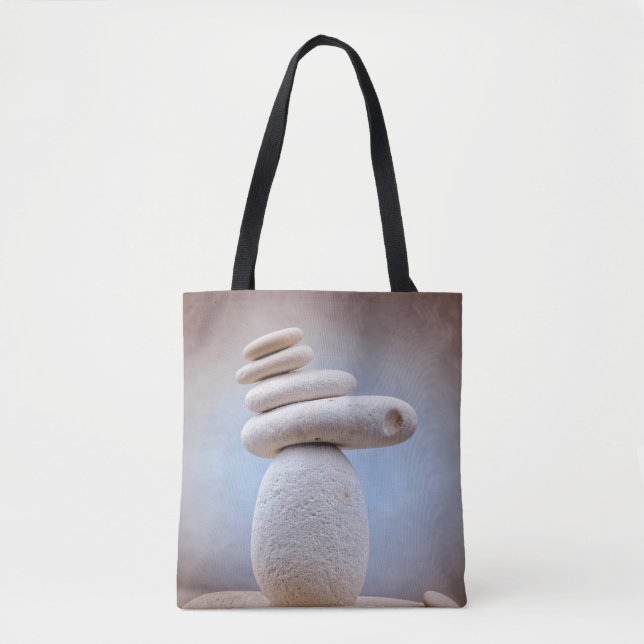 Fotografi - BALANCING STONES + dina idéer Tygkasse (Framsida)