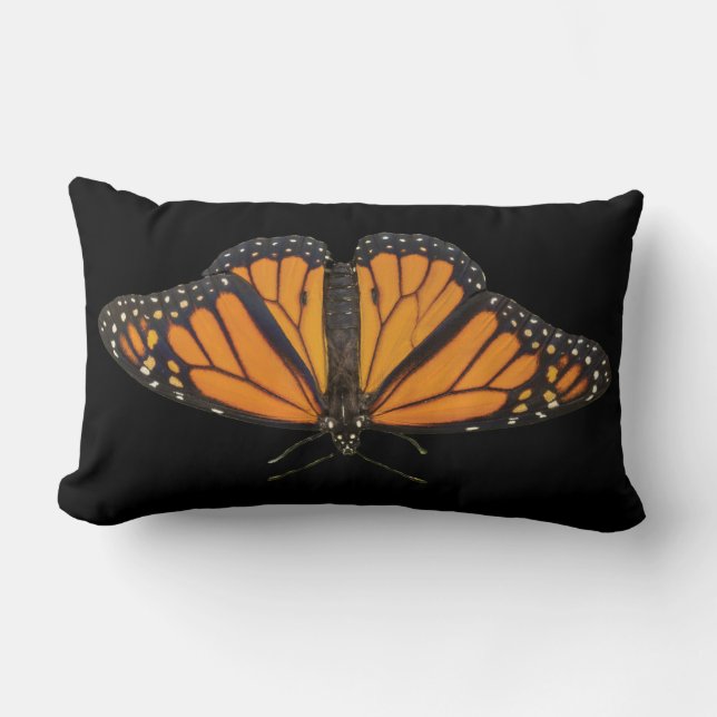 Fotografi Bild av Monarch Butterfly Lumbarkudde (Framsida)
