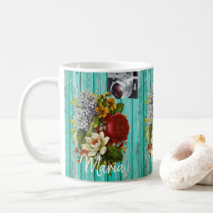 Fotografi Blommigt Grönt Mugg