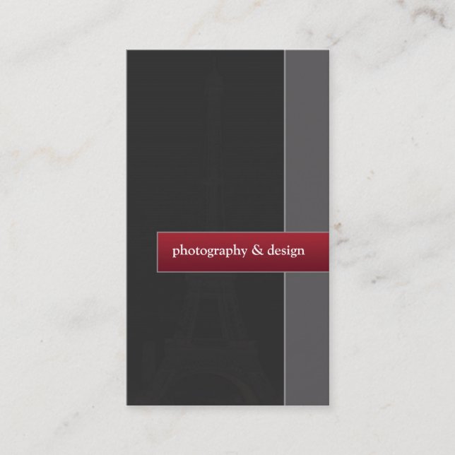 Fotografi- & designvisitkort visitkort (Framsida)