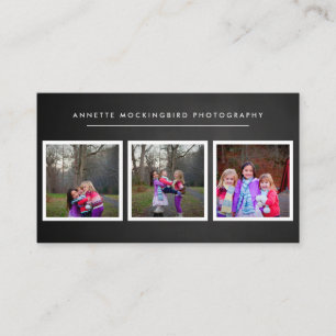 Fotografi för barn för foto för svart tavla t visitkort