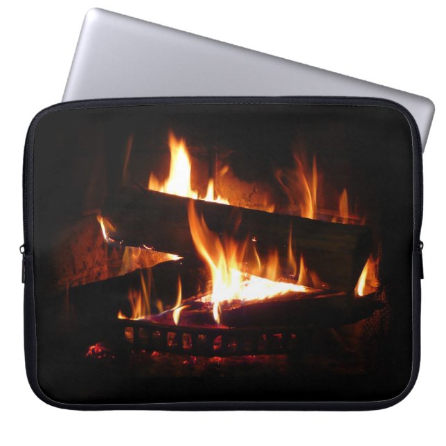 Fotografi för eldningsvinter laptop sleeve (Framsidan)
