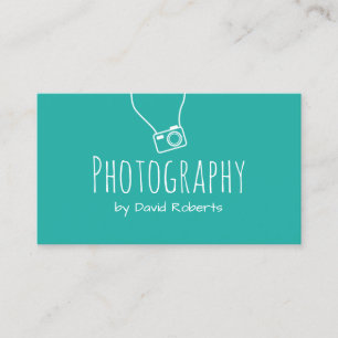 Fotografi för enkel kamera för fotograf modern visitkort