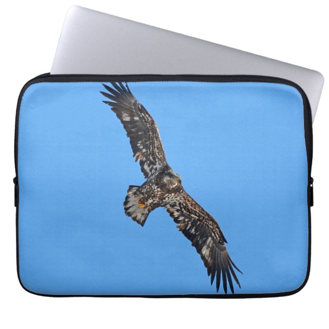 Fotografi för flygande Örn Wildlife Laptop Sleeve (Framsidan)