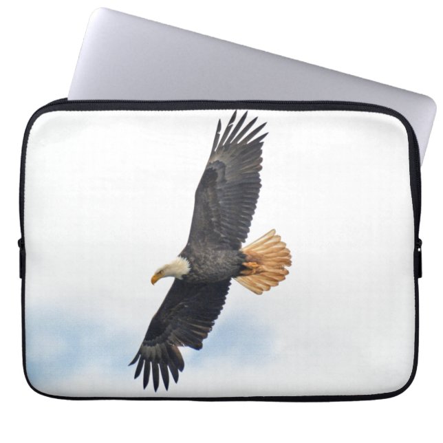 Fotografi för flygande Örn Wildlife Laptop Sleeve (Framsidan)