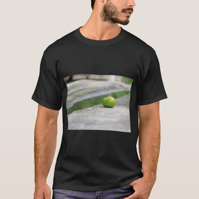 Fotografi för frukt- och konturutskrift t shirt (Framsida)