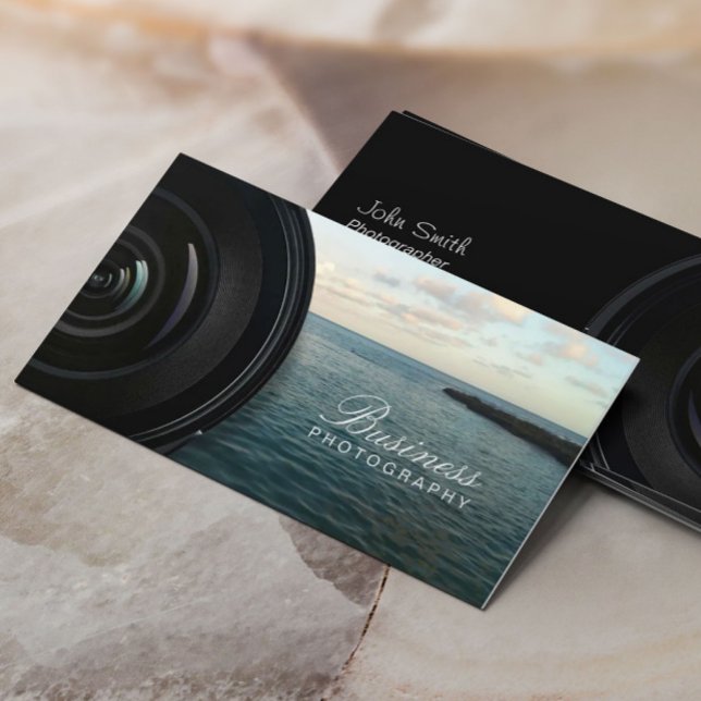 Fotografi för kameralinje över havet visitkort (Skapare uppladdad)