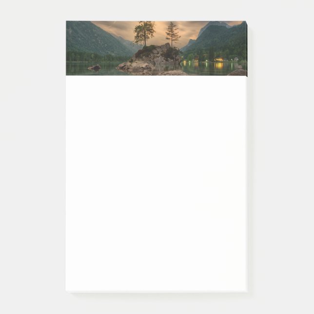 Fotografi för kvällsberget Sjö Post-it Block (Framsida)