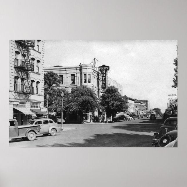 Fotografi för La Grande, Oregon Main Street View Poster (Framsidan)