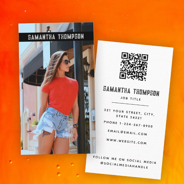 Fotografi för modern, tryckt Professionell Visitkort (Modern Distressed Professional Photography Photo Business Card)