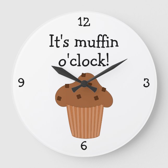 Fotografi för Muffin O'Clock roligt Stor Klocka (Framsida)