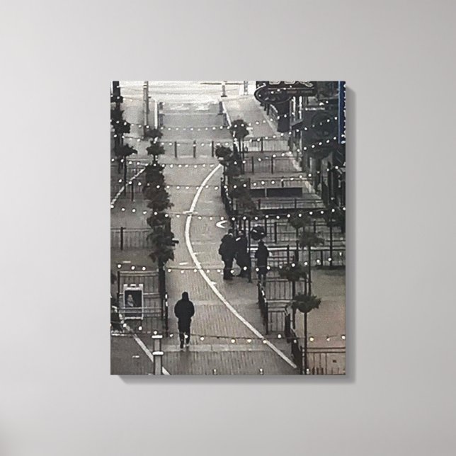 Fotografi för "Öster 4th Street Morgon" Canvastryck (Framsida)