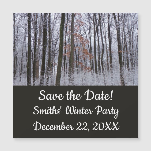 Fotografi för snö Dusted Forest Winter Ligcape (Framsida)