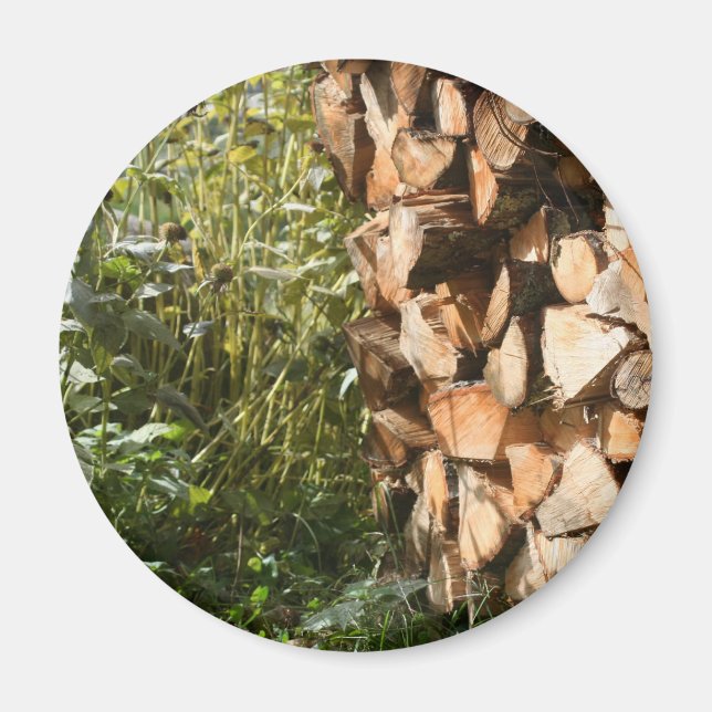 Fotografi för staplade brandträdsmiljöer magnet (Framsidan)