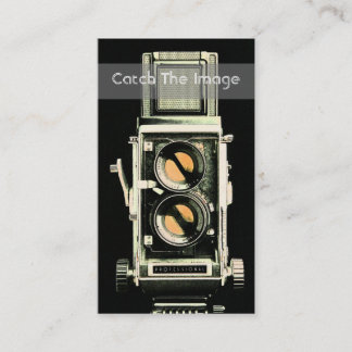 Fotografi för Vinatge kameravisitkort Visitkort