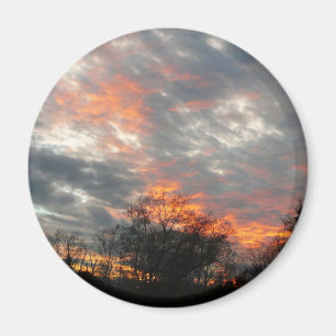 Fotografi för vintersunnelnatur magnet
