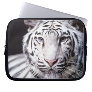 Fotografi för vitBengal tiger Laptop Fodral