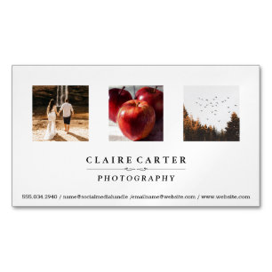 Fotografi Fotografiportfölj Magnetiska Visitkort