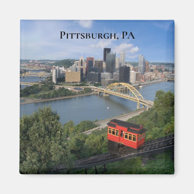 Fotografi från Pittsburgh Pennsylvania Magnet (Framsidan)