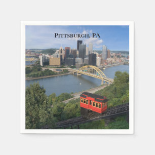Fotografi från Pittsburgh Pennsylvania Pappersservett