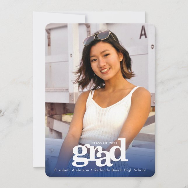 Fotografi från studenten, fet modern typografi meddelande (Framsida)