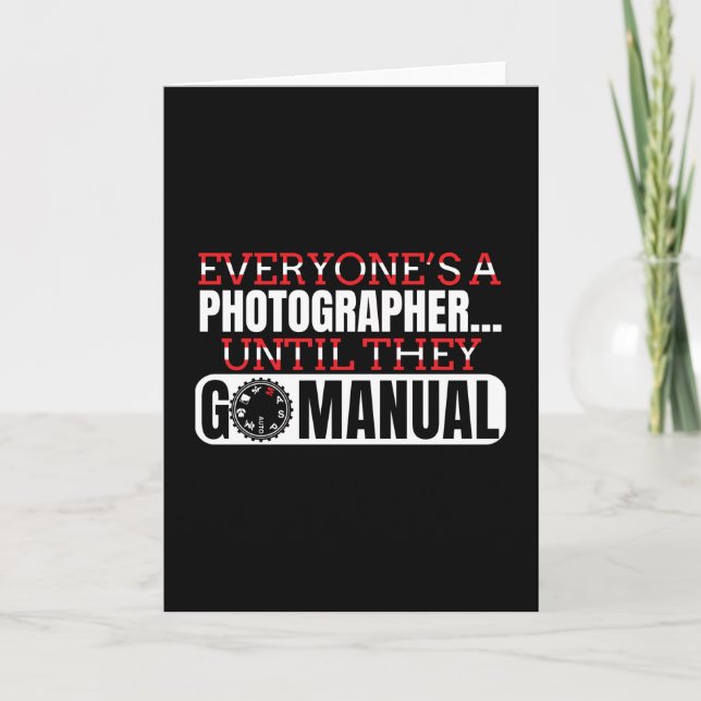 Fotografi - Gå till manuell kamerainställningsoffe Kort (Framsida)