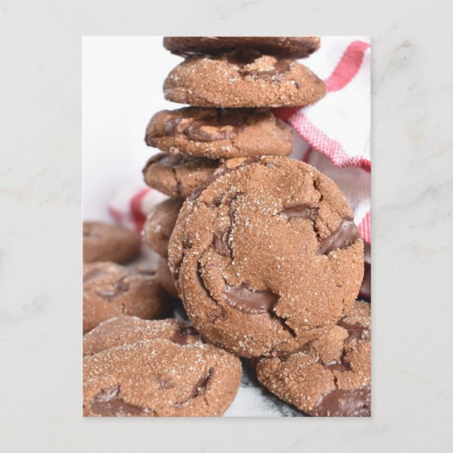 Fotografi - Gingerbröd Chocolate Cookies Vykort (Framsida)