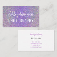 Fotografi Glitter Gnistra Feminin-Affärskort