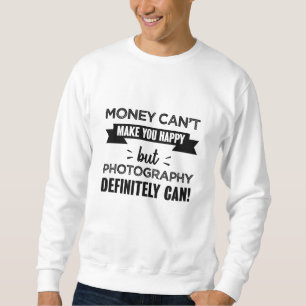 Fotografi gör att du får lycklig Funny Gift Lång Ärmad Tröja