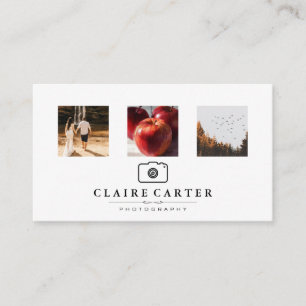 Fotografi Logotyp för fotokamera Visitkort