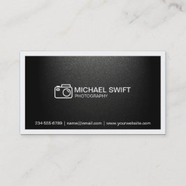 Fotografi med minsta lilla projektionsyta, svart, visitkort