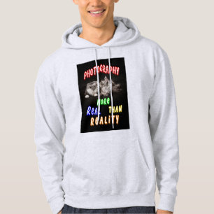 Fotografi mer verkligt än verklighet hoodie